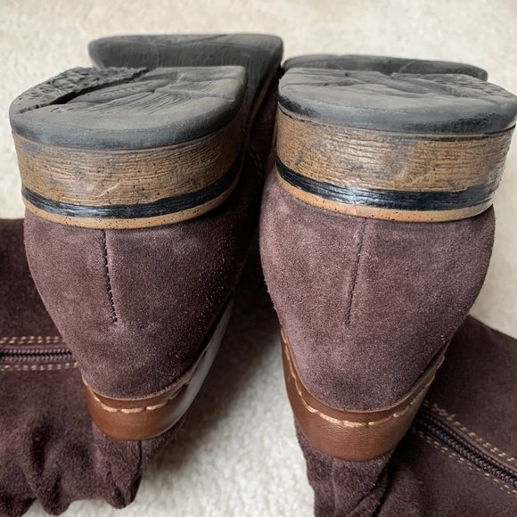 Earth Avani Brown Leather Boots Size US 9 - Picture 6 of 10